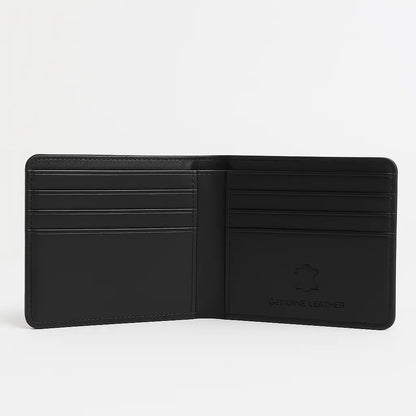 The Camden –  Men's Original Sleek Black Bi fold Leather Wallet Montaro London