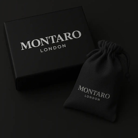 Montaro London Genuine Leather Casual Black Belt Montaro London